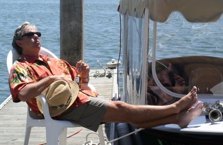 The Happy Whistler by the dock of the bay